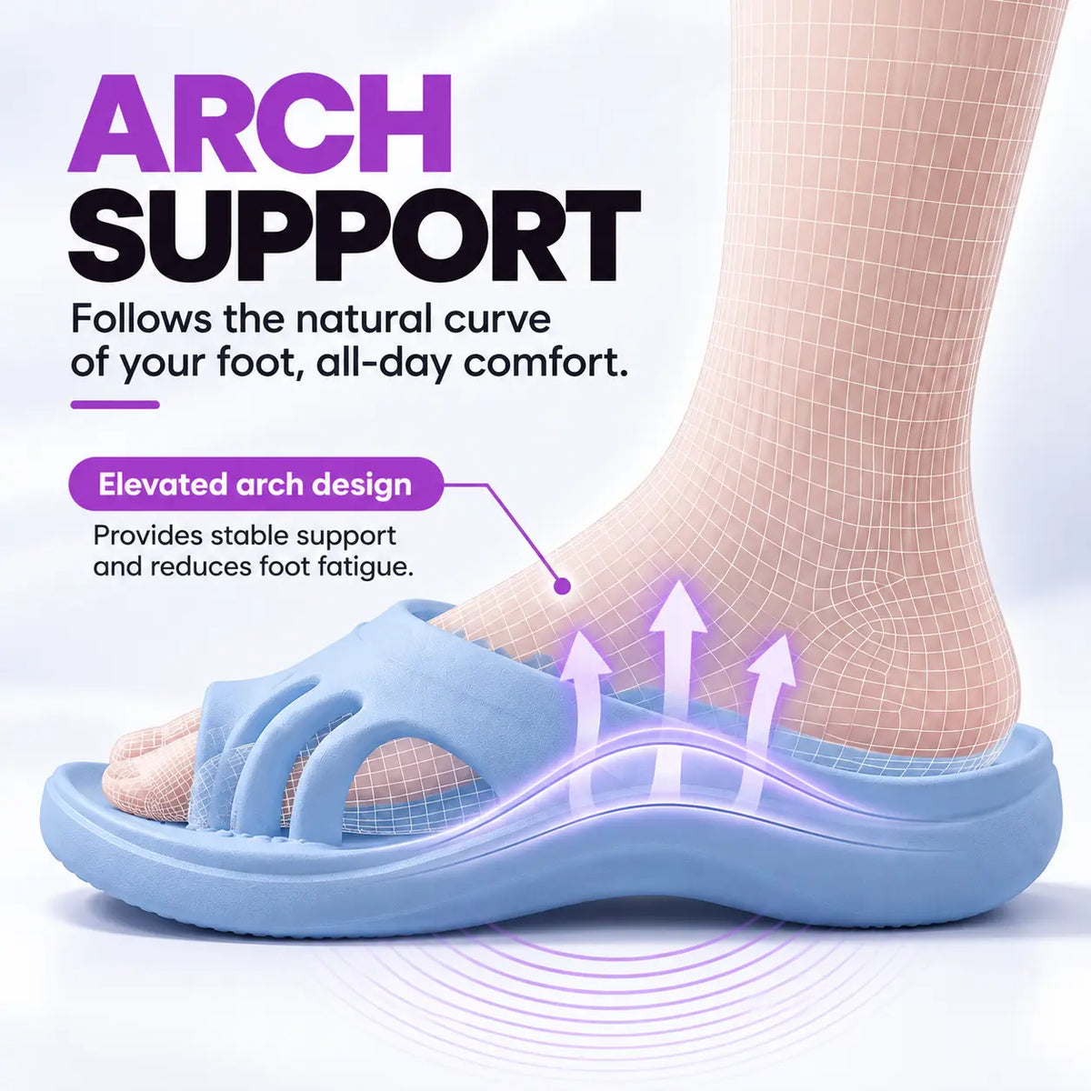 Toe Separating Corrective Slippers
