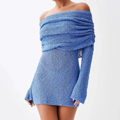 Knitted Off-Shoulder Dress