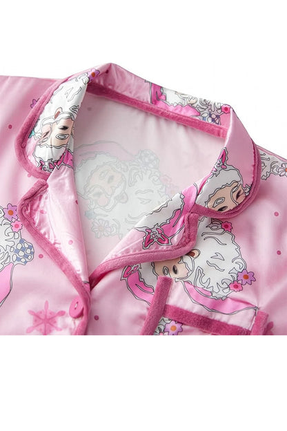 Pink children's jacket with cartoon character design on a white background