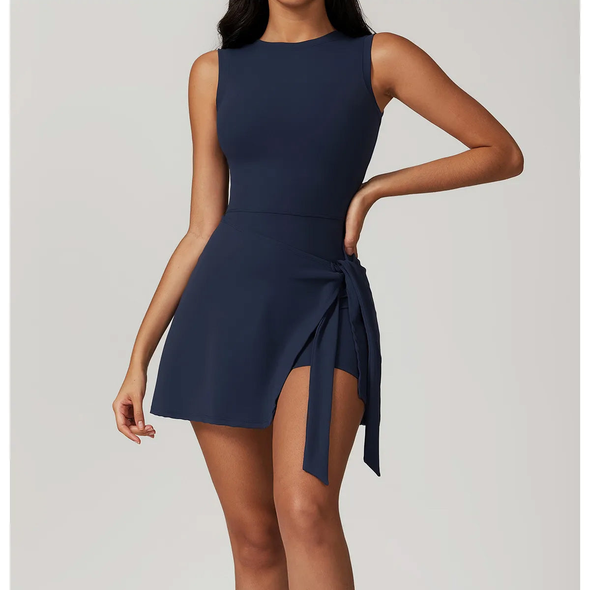 tennisdress-golfdress-2piece-fakedress-romper-skirt-fintess-blue